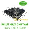 Pallet Nhựa Chữ Thập 1100x1100x120mm