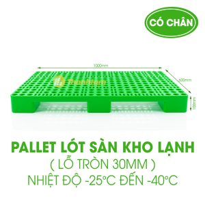 Pallet lót sàn kho lạnh - Có Chân