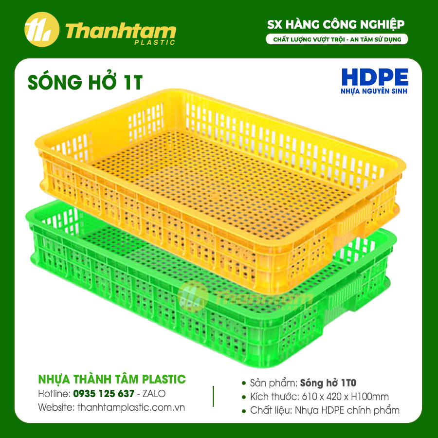 Sóng hở 1T0 - Khay cấp đông sầu riêng sóng hở 1t0
