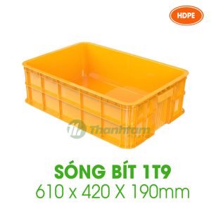sóng bít 1t9 - thùng nhựa kích thước 610 x 420 x 190mm