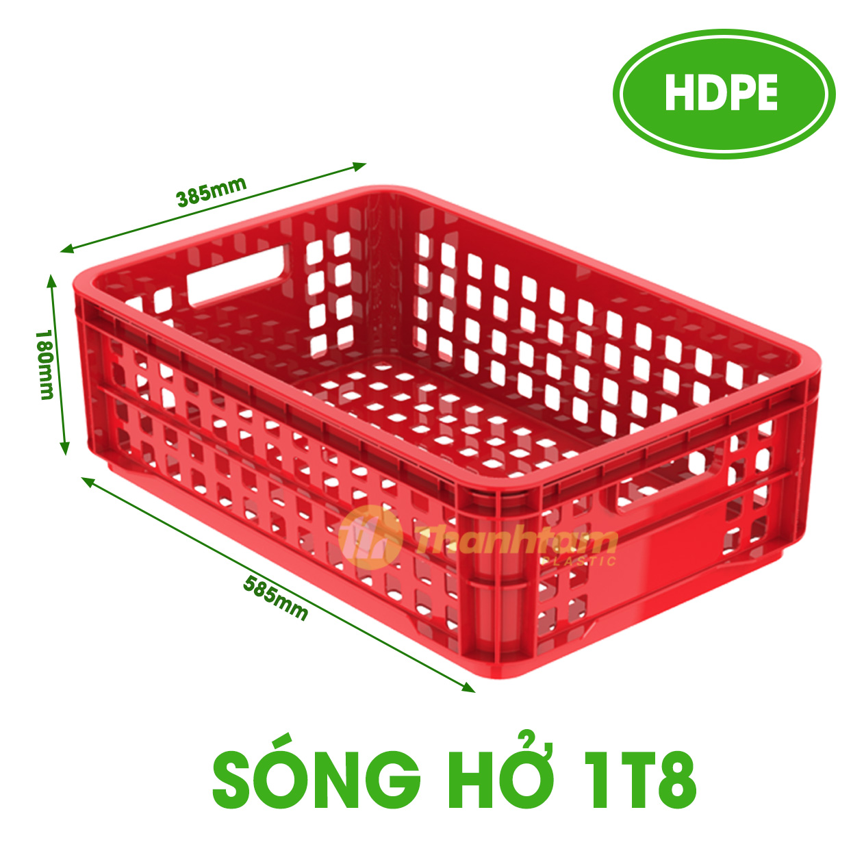Top 10+ Rổ Nhựa Công Nghiệp Chính Hãng, Bền Đẹp Giá Rẻ Sóng hở 1T8
