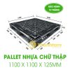 Pallet Nhựa Chữ Thập 1100x1100x125mm