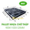 Pallet Nhựa Chữ Thập 900x1100x125mm