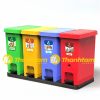 Thùng Rác 4 Ngăn Phân Loại 80 Lít