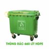 Thùng rác 660 lít HDPE