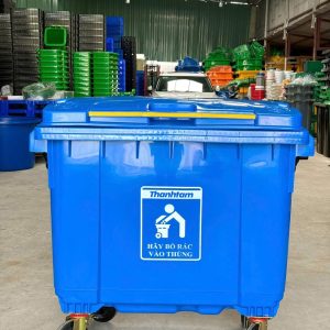 Thùng rác 660 lít HDPE