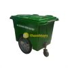 Thùng rác nhựa composite 660 lít có bánh hơi