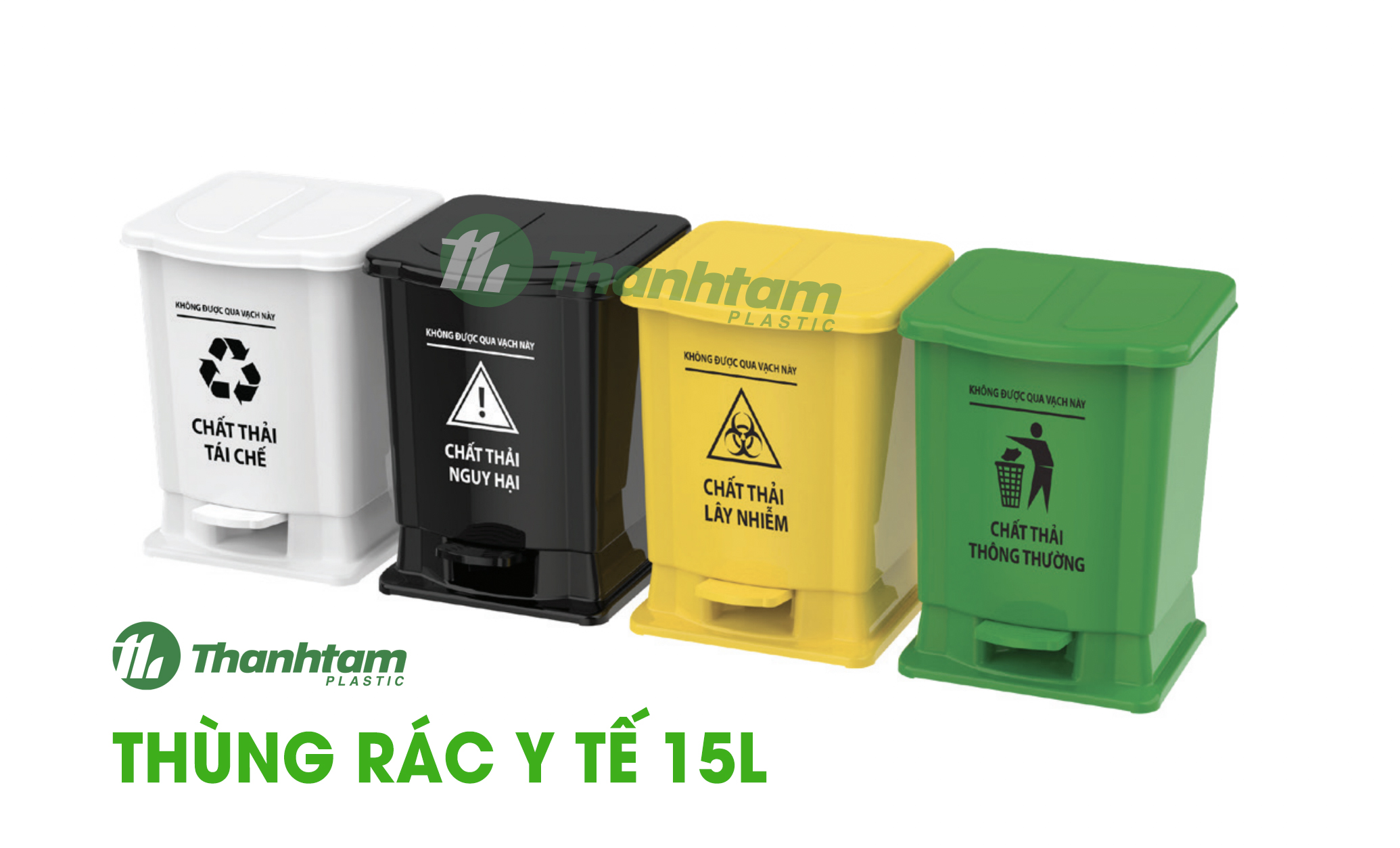 Thùng Rác Nhựa Đồng Nai Giá Rẻ Có Độ Bền Cao Thùng Rác Y Tế 15 Lít
