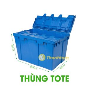 thùng tote xanh dương