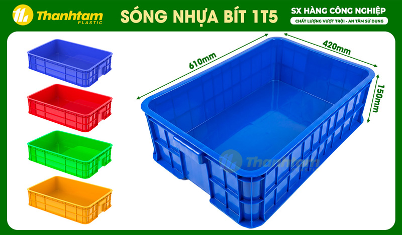 sóng nhựa bít 1t5