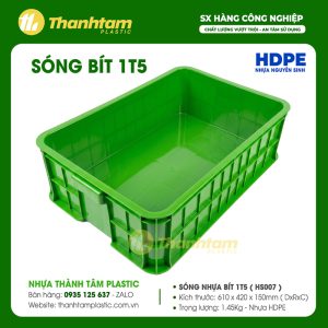 sóng nhựa bít 1t5