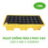 Pallet chống tràn 2 phuy cao