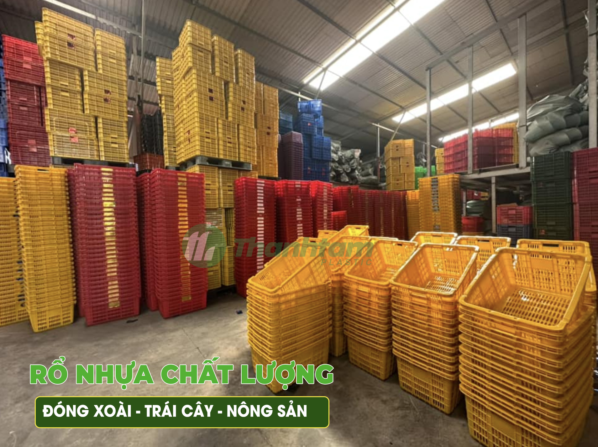 rổ nhựa công nghiệp HDPE chất lượng