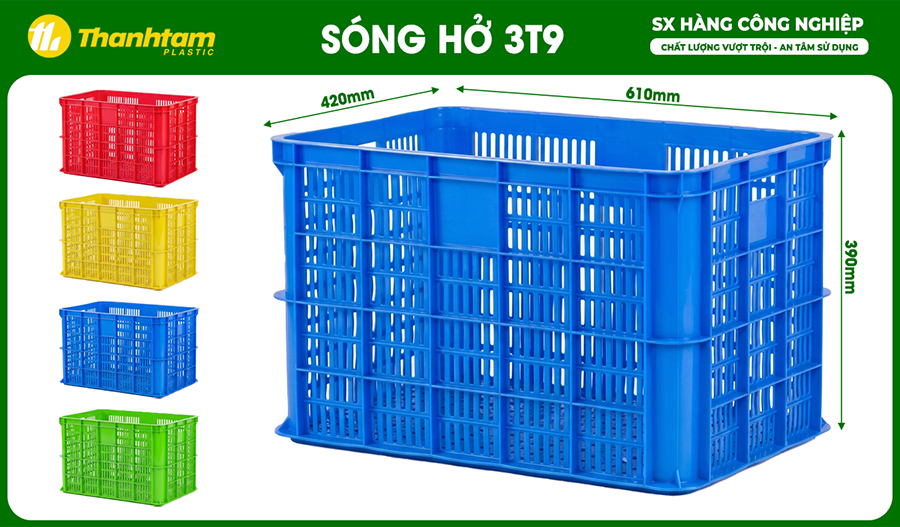 Báo Giá Rổ Đựng Thanh Long 3T9 - Sóng thanh long Chất lượng Sóng hở 3T9