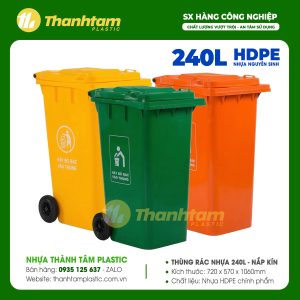thùng rác nhựa 240L