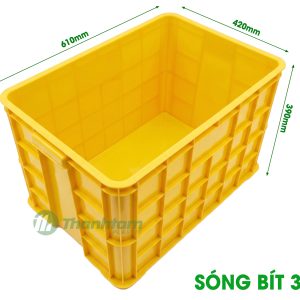 sóng nhựa bít 3t9 vàng