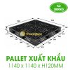 Pallet nhựa 1140x1140x120mm dùng kê hàng xuất khẩu
