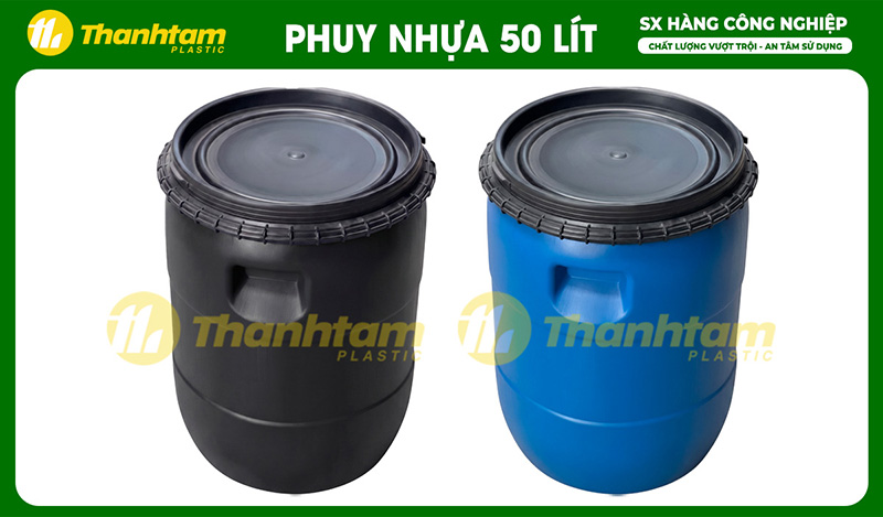 thùng phuy nhựa 50 lít