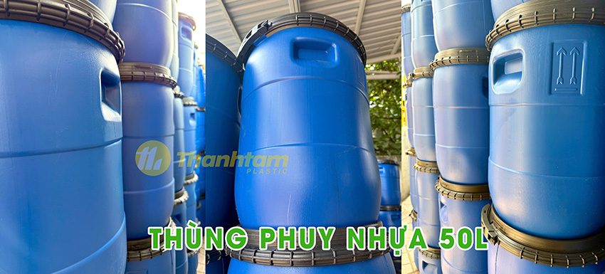 thùng phi xanh 50 lít