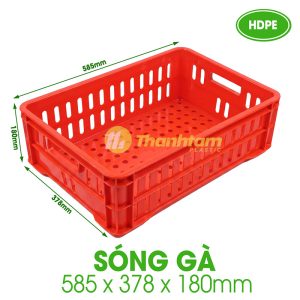 Sóng Gà - Đựng Thịt Cấp Đông Kho Lạnh Sóng Gà - Khay nhựa chuyên dụng để đựng thịt gà cấp đông