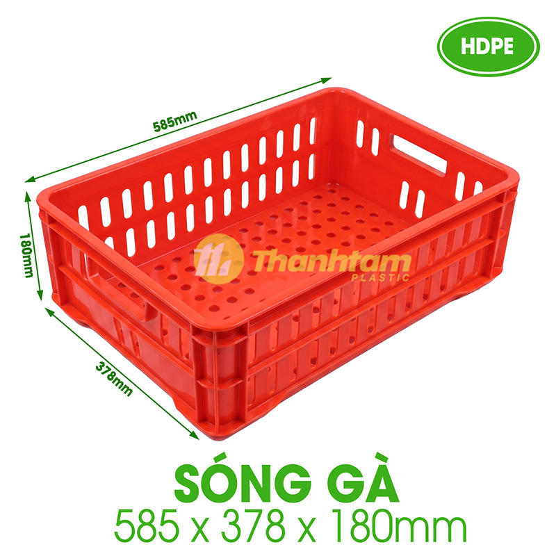 Sóng Gà - Đựng Thịt Cấp Đông Kho Lạnh Sóng Gà - Khay nhựa chuyên dụng để đựng thịt gà cấp đông