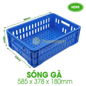 Sóng Gà - Đựng Thịt Cấp Đông Kho Lạnh Sóng Gà - Khay nhựa chuyên dụng để đựng thịt gà cấp đông