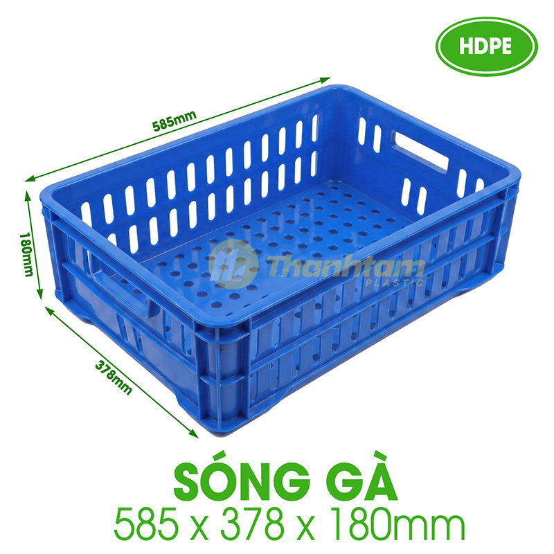 Sóng Gà - Đựng Thịt Cấp Đông Kho Lạnh Sóng Gà - Khay nhựa chuyên dụng để đựng thịt gà cấp đông