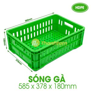 Sóng Gà - Đựng Thịt Cấp Đông Kho Lạnh Sóng Gà - Khay nhựa chuyên dụng để đựng thịt gà cấp đông