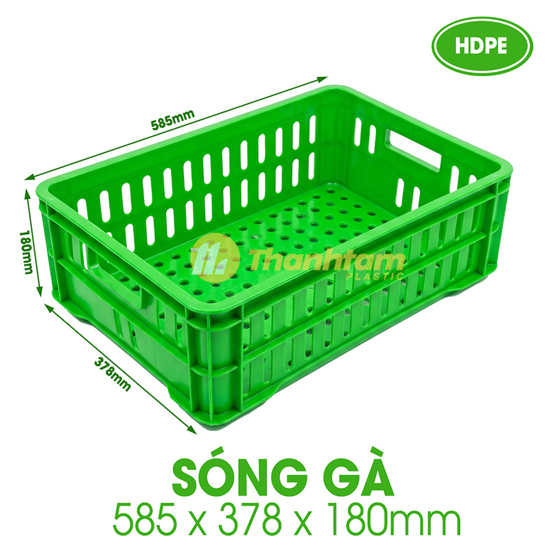 Sóng Gà - Đựng Thịt Cấp Đông Kho Lạnh Sóng Gà - Khay nhựa chuyên dụng để đựng thịt gà cấp đông