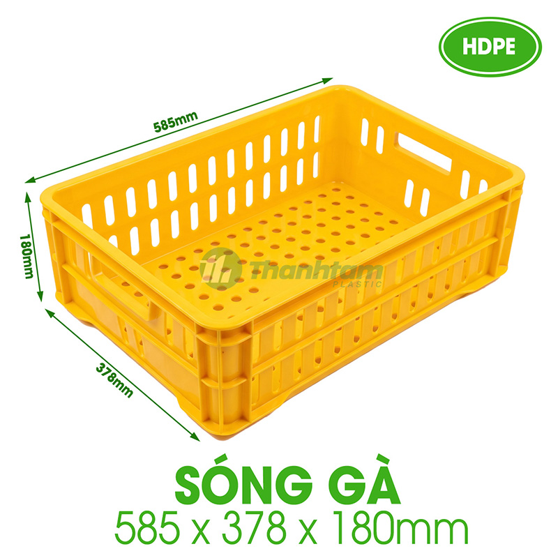 Sóng Gà - Đựng Thịt Cấp Đông Kho Lạnh Sóng Gà - Khay nhựa chuyên dụng để đựng thịt gà cấp đông