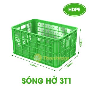 Sóng nhựa hở 3T1 - Sóng hở 3T1 xanh dương dẻo, bền và giá rẻ