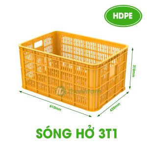 Sóng nhựa hở 3T1 - Sóng hở 3T1 xanh dương dẻo, bền và giá rẻ