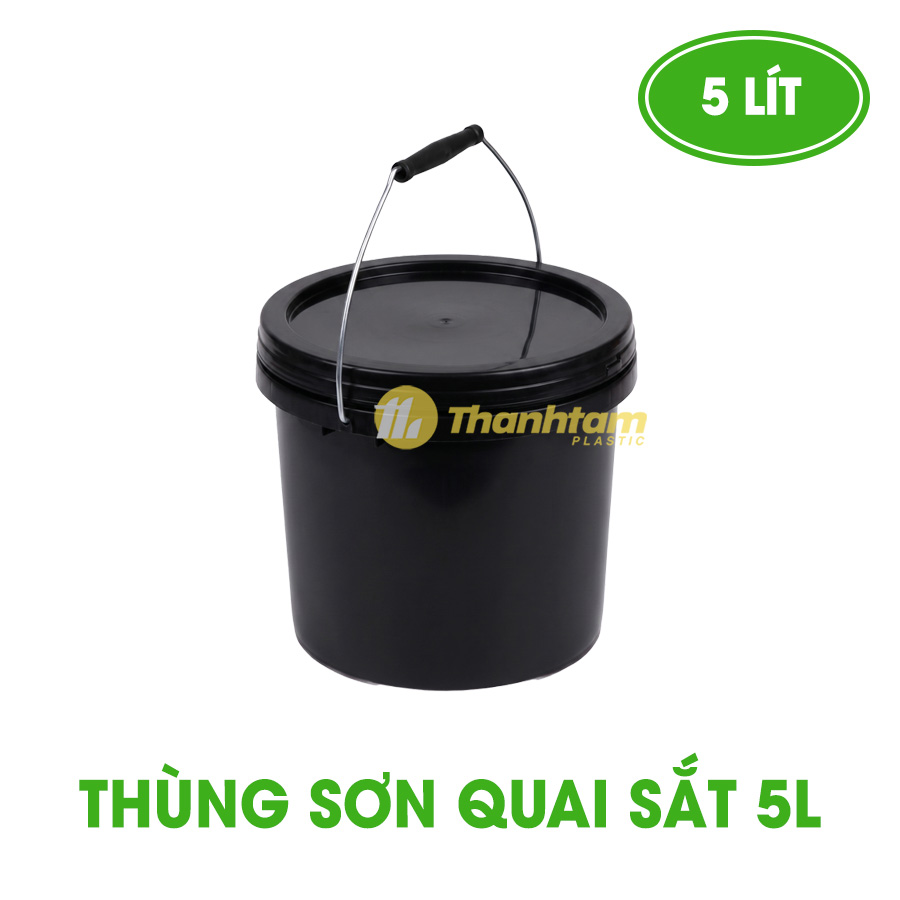Thùng Sơn 5L Quai Sắt Thùng Sơn Quai Sắt 5 Lít
