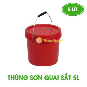 Thùng Sơn 5L Quai Sắt Thùng Sơn Quai Sắt 5 Lít