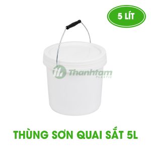 Thùng Sơn 5L Quai Sắt Thùng Sơn Quai Sắt 5 Lít