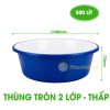 Thùng nhựa tròn 500L dày 2 lớp ( thùng nhựa nuôi cá giá rẻ )
