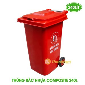 Thùng rác nhựa Composite 240 lít Thùng rác nhựa Composite 240 lít
