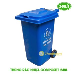 Thùng rác nhựa Composite 240 lít Thùng rác nhựa Composite 240 lít