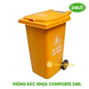 Thùng rác nhựa Composite 240 lít Thùng rác nhựa Composite 240 lít